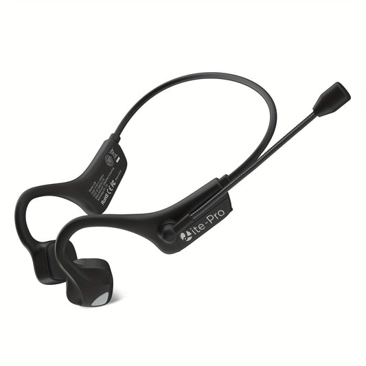 2024 Portable Bone Conduction Headphones with Mic - Adjustable Angle, High-Quality Sound for Sports, Meetings and Training
