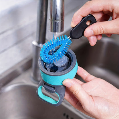 3-in-1 Ultimate Water Bottle Cleaning Brush Set - Soft Bristles, Long Handle, Detachable Heads - Ideal for Narrow Neck Bottles, Sport Bottles, Mugs, Tumblers and Flasks