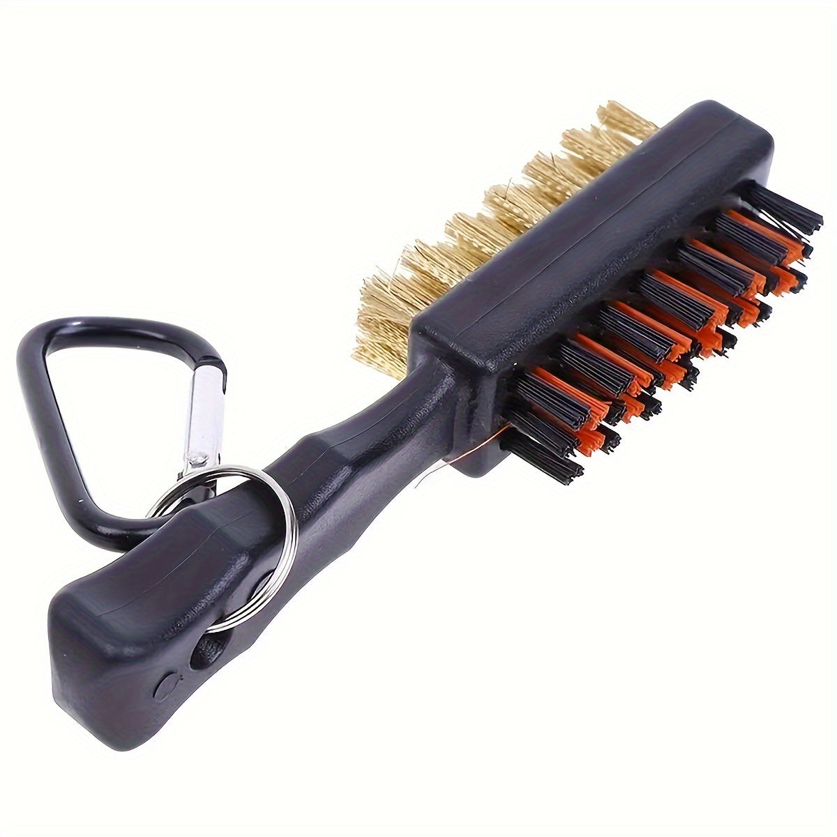 Golf Ball Cleaning Brush - Double-Sided Metal Bristles for Deep Cleaning, Essential Golf Accessories