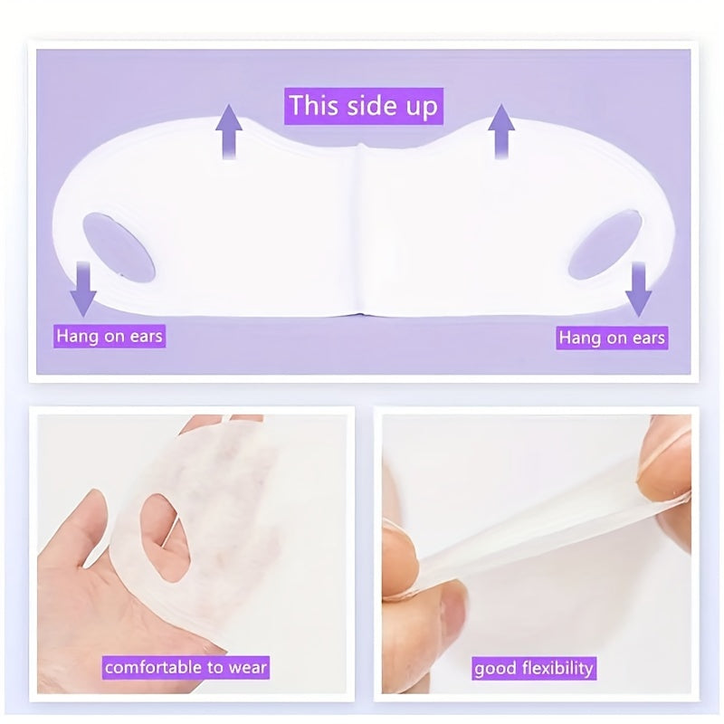 5pcs V-Line Lifting Mask Box - Caffeine Face Mask for Firming, V-Shape Lift, Tightening, and Moisturizing Skin Care for Double Chin