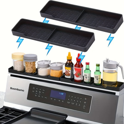 Multifunctional Silicone Storage Board - Heat Insulation, Non-Slip, Space-Saving Design | Oven Rack, Stove Rack, Kitchen Countertop, Seasoning Tray, Tea Tray, Camping & BBQ Supplies - Durable, Easy to Clean