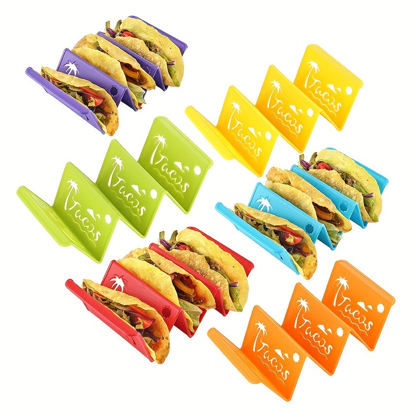 Reusable Taco Holders – 1/3/6pcs Colorful Washable Taco Stands, Safety Taco Rack, Also for Pancakes – Kitchen Gadgets and Kitchen Stuff