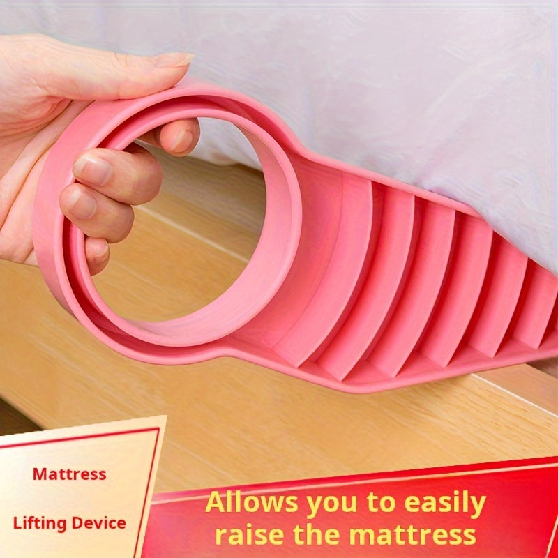 2 Pack Ergonomic Mattress Lifter Tool for Easy Bed Sheet Changing – Durable Polypropylene Sheet Fasteners with Arc Handle, Spot-Cleanable Bedding Assistant