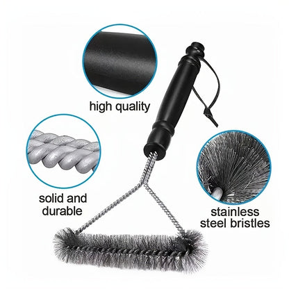 Extra-Long Handle Y-Design Grill Cleaner Brush – Durable Stainless Steel Bristles for Non-Stick BBQ Cleaning – Ideal Outdoor Grills Accessory, Perfect for School Supplies and Back to School (1pc)