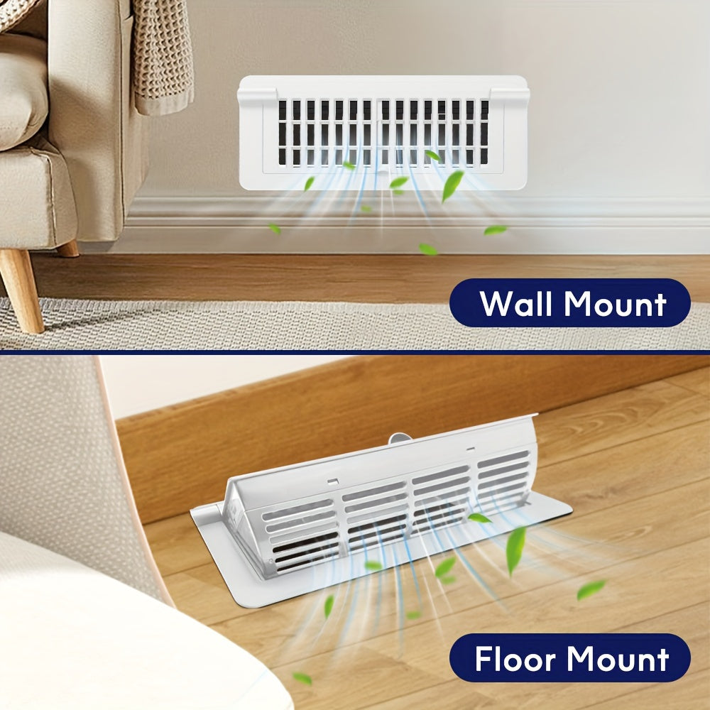 Heavy-Duty Walkable Floor Vent Covers – Premium Adjustable Air Vent Deflectors, Durable & Easy to Install, Available in 1/2/6 Pack