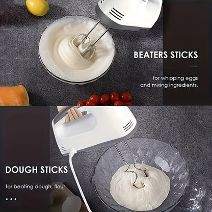 PANCERKA 7-Speed Electric Hand Mixer Set - Includes Egg Beater, Whisk, Food Stirrer - Versatile Kitchen Appliance, 110V