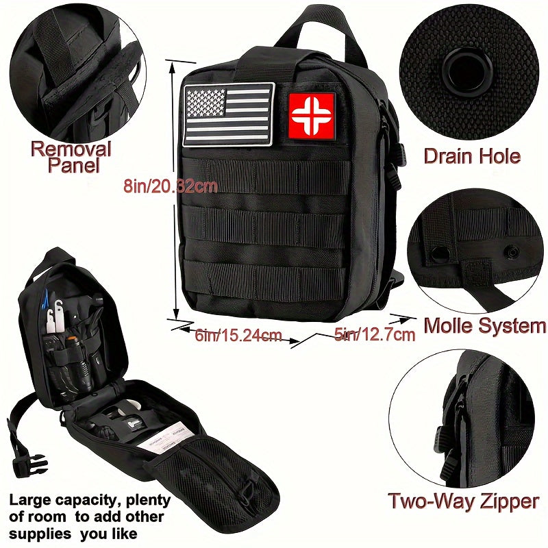 142 in 1 Multipurpose Tool Box – First Aid Kit for Emergency Survival, Outdoor Camping, Climbing, Boating, Gardening, Ultimate Gift for Fathers and Husbands