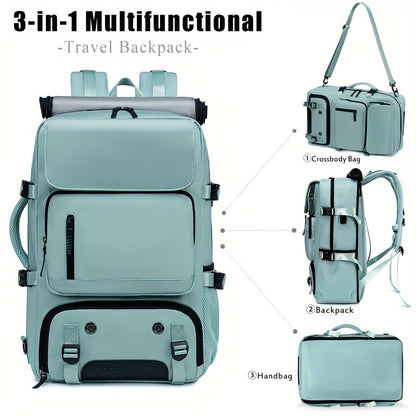 Multi-Functional Large Capacity Backpack – For Men & Women, Hiking and Camping – Outdoor Knapsack with Shoes Compartment and USB Charging Port – Ideal for Business, Laptop, College – Perfect Gifts
