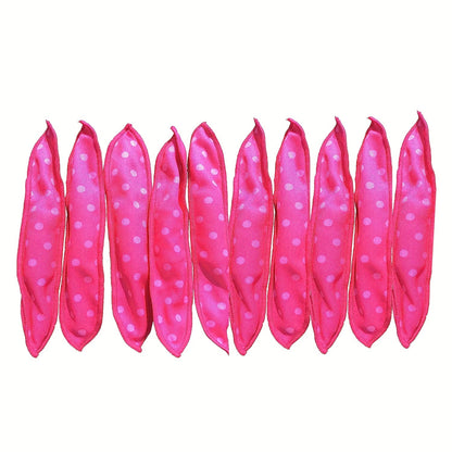 10/20/30pcs Flexible Foam Hair Curlers - No Heat Overnight Sleep Rollers for Natural Curls & Waves, Soft Polka Dot Sponge Styling Tools for Women