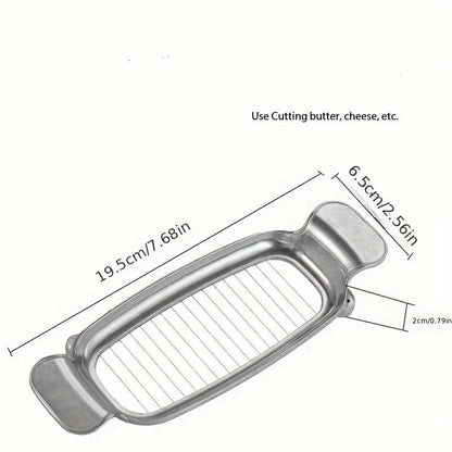 Aluminum Die Casting Cheese Wire Cutter – Multi-Use Butter and Cheese Slicer, Kitchen Utensils, Ideal for Goose Liver and Cheese Divider, Christmas Gift