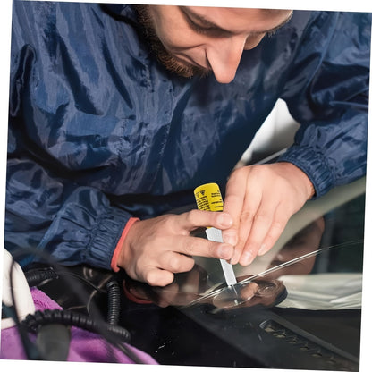 Windscreen Repair Kit - Nano Crack and Chip Repair Fluid, Car Windscreen Tool for Chip and Crack Repair, Yellow