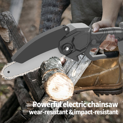 2x 6-Inch Mini Handheld Chain Saw - Band Saw with Splash Protection, Safety Lock, and 2 Batteries - Perfect Gift for Gardeners, Men, Women, and 50+ Birthdays