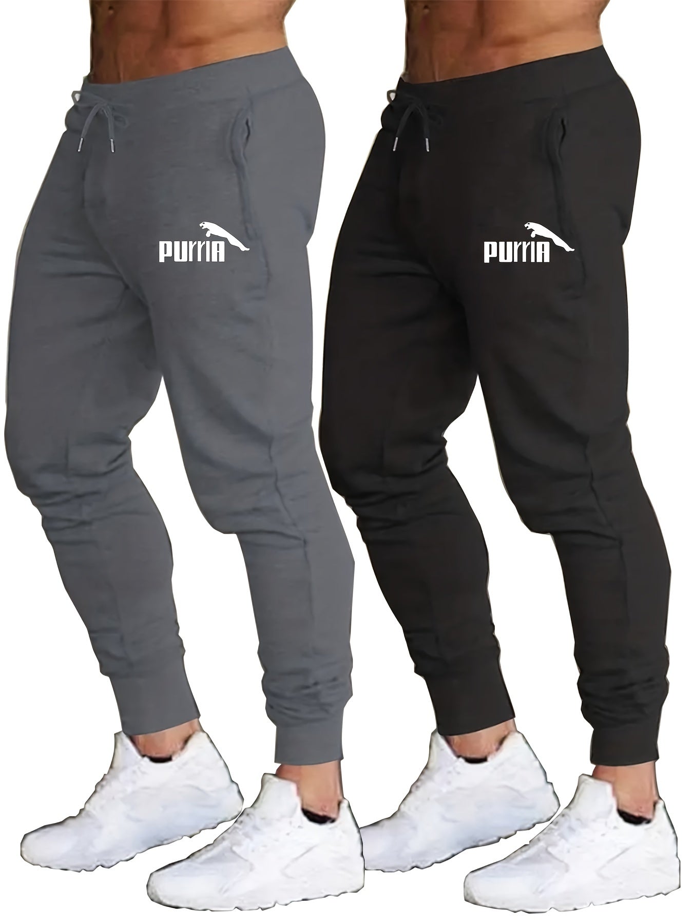 Two-Piece Men's Sports Trousers - Comfortable and Stylish Activewear