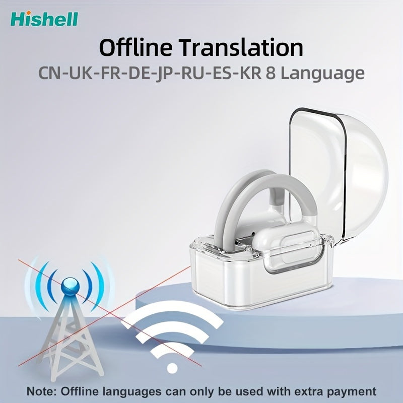 144 Language Instant Translator Earbuds – Smart Headset for Seamless 2-Way Communication, Music, and Calls – iOS and Android Compatible