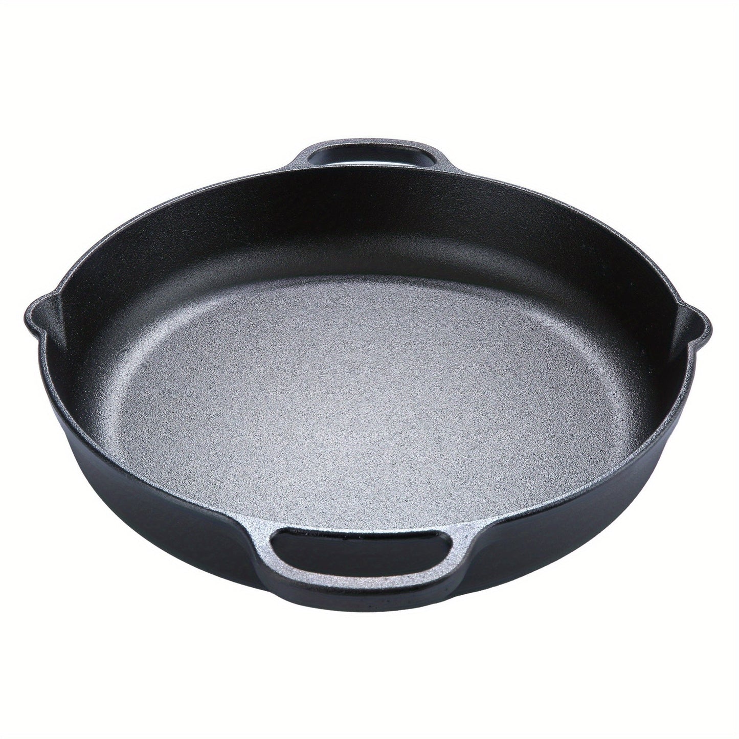 Pre-Seasoned 14" Cast Iron Skillet - Versatile Kitchen Essential, Oven and Grill Safe with Drip-Spout Design, Perfect for Camping and Indoor/Outdoor Cooking
