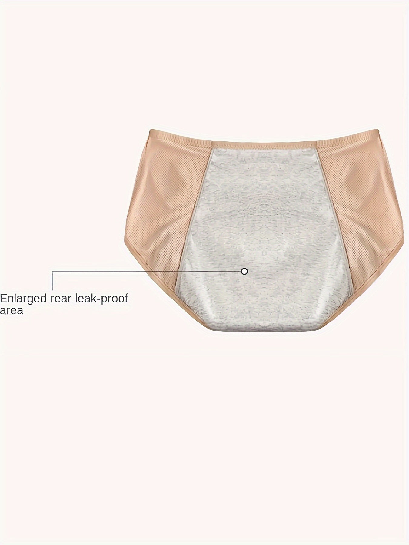 8pcs Plus Size Women's Comfortable Solid Panties - Leakproof, Breathable, Ultra-Absorbent Period Briefs for Menstrual Cycle - Soft, Stretchy, Skin-Friendly Fabric for All-Day Comfort