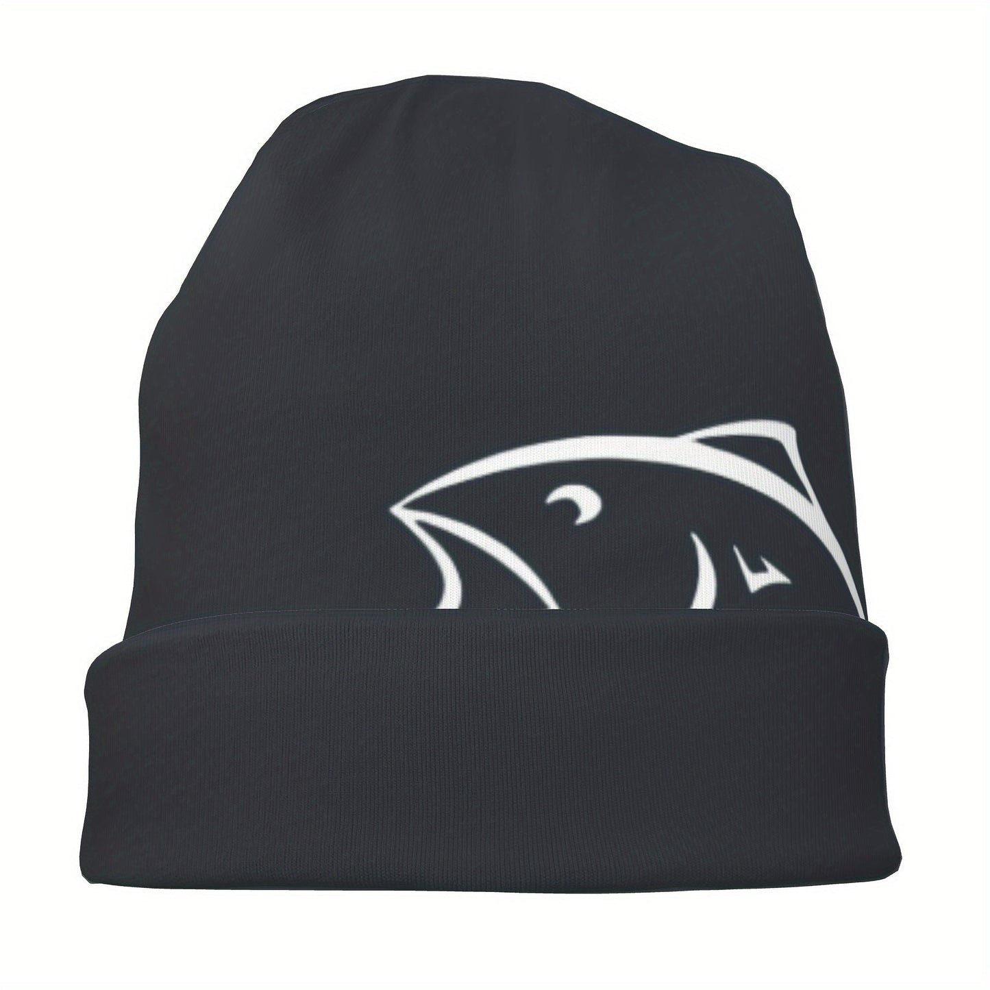 Stylish Thin Flying Fish Hat – Brimless Fitted Cap with Skull Design – Fashionable Unisex Headwear for Casual Wear