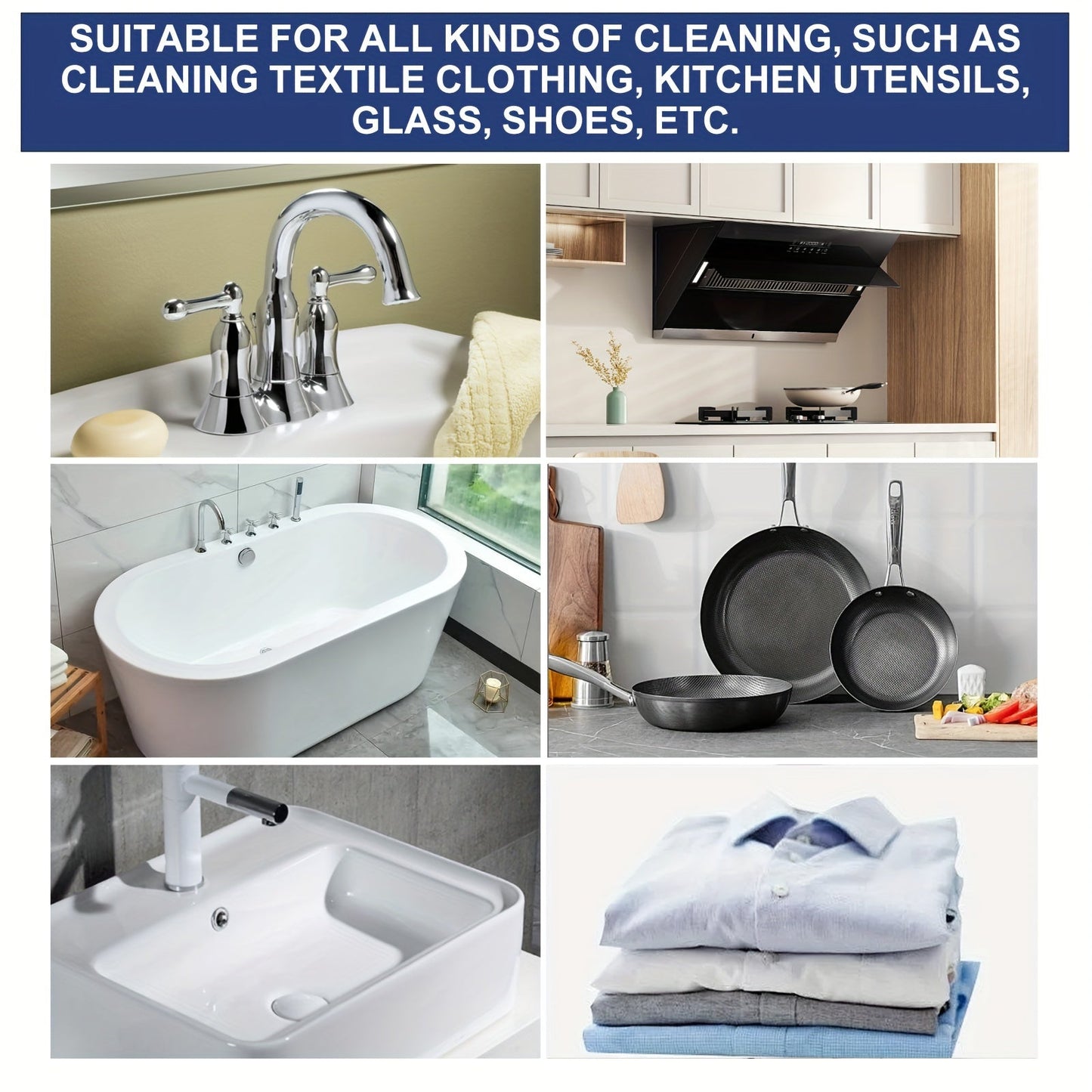 30pcs Multi-Purpose Cleaning Tabs - Stainless Steel Rust Remover & Stain Cleaner for Bathroom, Kitchen, and Restaurant