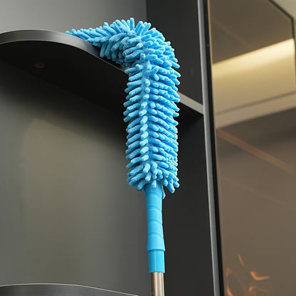 Premium Ceiling Fan Duster with Extension Pole – Removable & Washable Dust Removal Brush for Fans, Furniture, and Cars – Reaches High Ceilings, Easy Cleaning Tool for Hard-to-Reach Areas