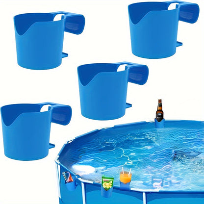 Pool Storage Rack – Drink and Beer Glass Holder with Hand Sanitizer Shelf