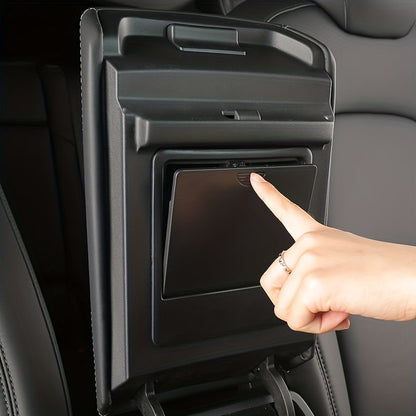 Concealed Storage Box - One-Touch Armrest Organizer for Tesla Model 3 and Y - Premium Center Console Accessory for Enhanced Interior Organization