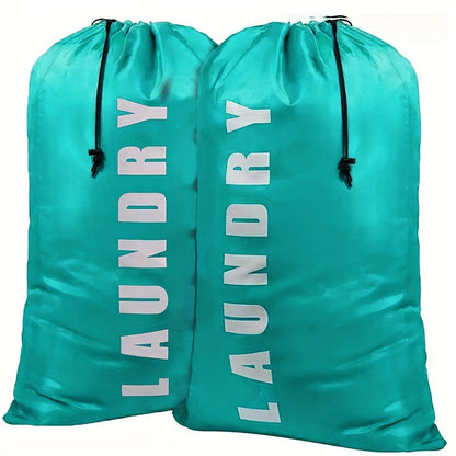 Extra Large Waterproof Drawstring Storage Bag - Durable Polyester, Foldable, Portable - Spacious Quilt and Clothes Packing Solution for Laundry, Camping, and Storage Needs