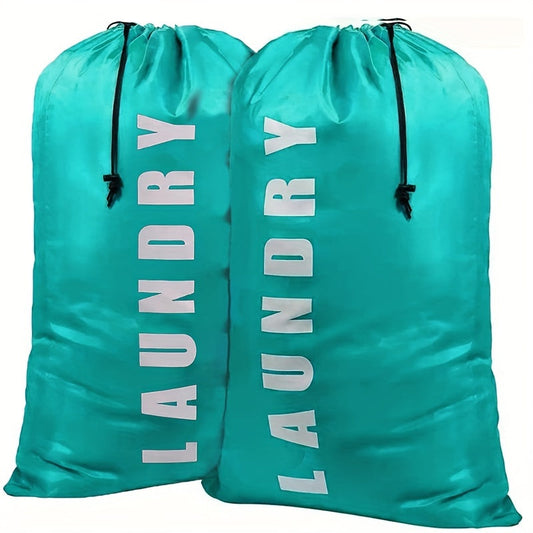 Extra Large Waterproof Drawstring Storage Bag - Durable Polyester, Foldable, Portable - Spacious Quilt and Clothes Packing Solution for Laundry, Camping, and Storage Needs