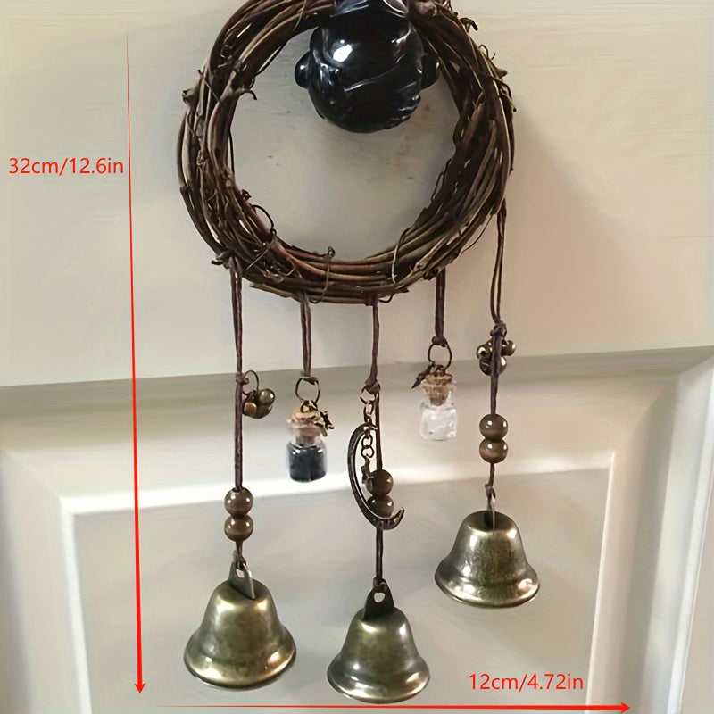 Magical Witch Bell Wind Chime - Enchanting Home Decor Addition with a Touch of Magic