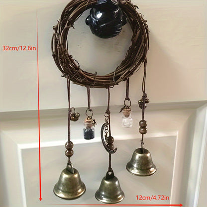 Magical Witch Bell Wind Chime - Enchanting Home Decor Addition with a Touch of Magic