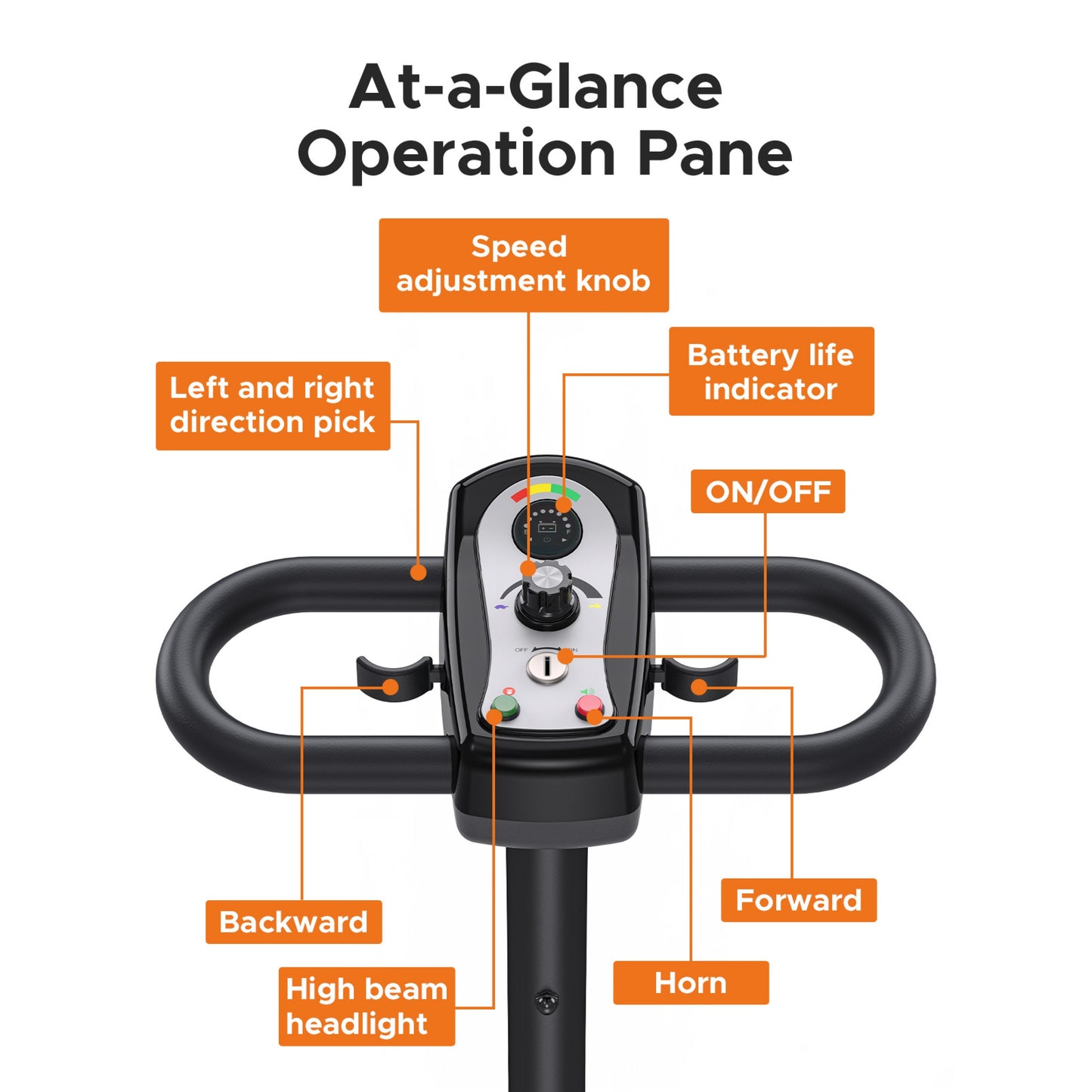 ENGWE Folding 4-Wheel Mobility Scooter - 250W 24V Motor, 15 Miles Range, Detachable Basket, Front Light, 265lbs Max Weight, Ideal for Adults, Halloween and Christmas Gifts