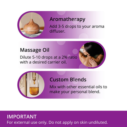 Pure Natural Lavender Essential Oil - 100% Pure and Therapeutic Grade