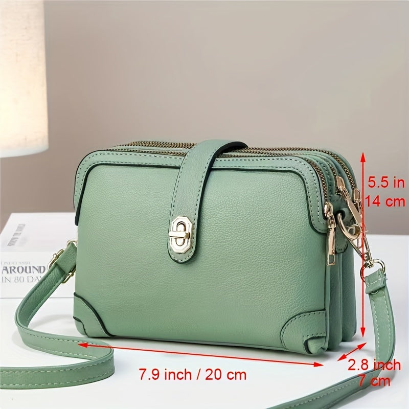 Women's Small Crossbody Cell Phone Purse - Fashion Shoulder Handbag with Multiple Pockets