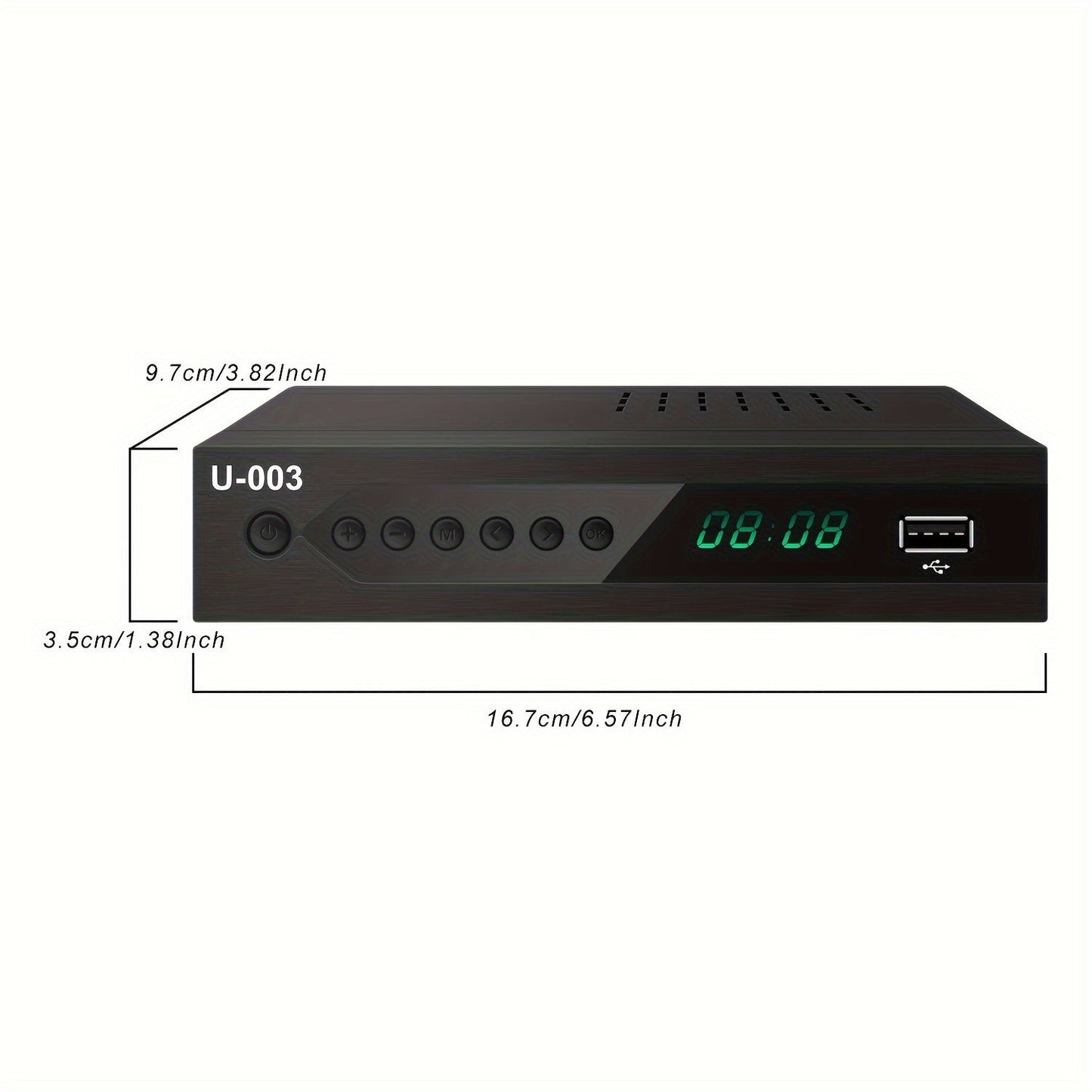 1080P Digital TV Converter Box with PVR Recording, USB Media Player, Built-in Clock and Timer, EPG, QAM Tuner - Effortless HD Entertainment Hub