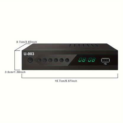 1080P Digital TV Converter Box with PVR Recording, USB Media Player, Built-in Clock and Timer, EPG, QAM Tuner - Effortless HD Entertainment Hub
