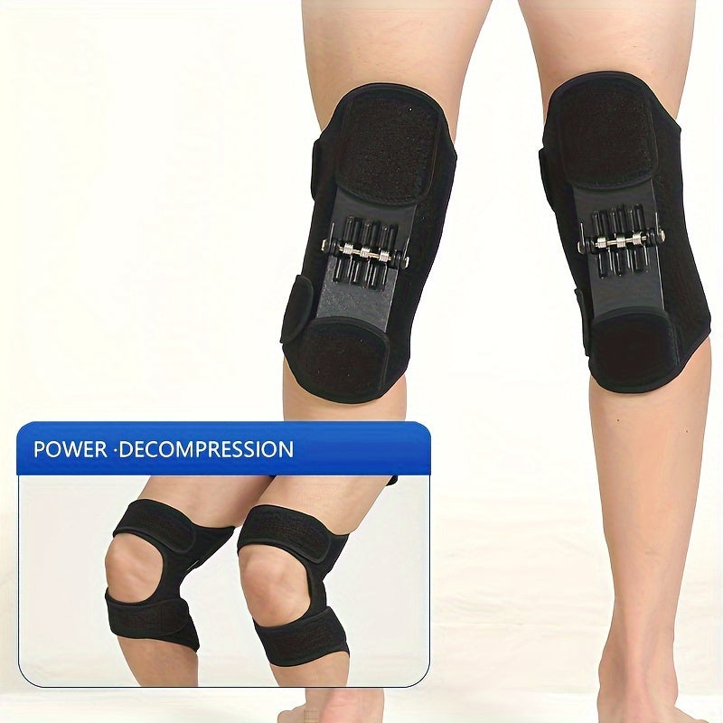 ProFlex Knee Protector - Spring-Loaded Stabilizer Pad for Enhanced Joint Support, Weak Legs, Squats and Sports Training - Power Lift Knee Brace for Improved Performance