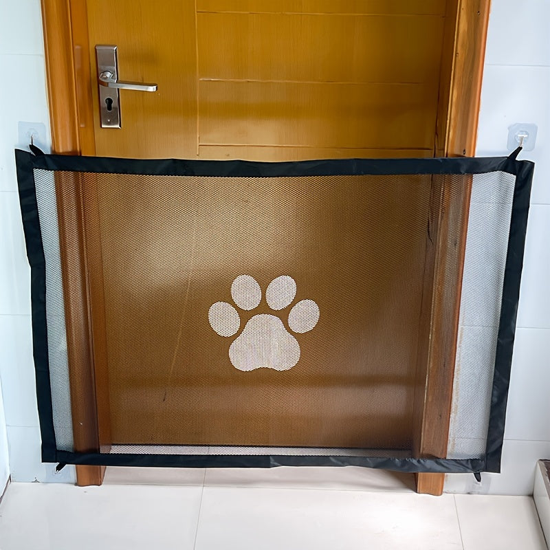 Ultimate Pet Safety Gate – Adjustable, Childproof Mesh Fence for Small Dogs – Quick-Fold, Portable, Easy-Install for Hallways, Doorways, Staircases – Durable Pet-Proof Home Protection