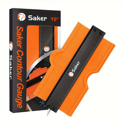 Saker Adjustable Contour Gauge Profile Tool – Precisely Copies Irregular Shapes with Locking Mechanism for Woodworking and Welding – Ideal Gift for Dad, Friend, or Husband