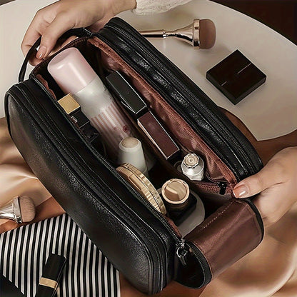 Women's Large Capacity Multifunctional Cosmetic Bag – Portable Travel Makeup and Toiletries Storage