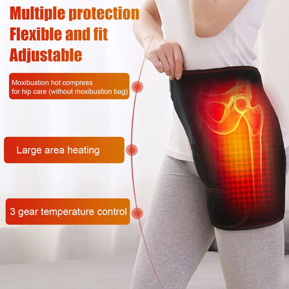 Heated Hip Groin Brace – Flexible & Portable Thigh Support for Muscle Relaxation and Pain Relief