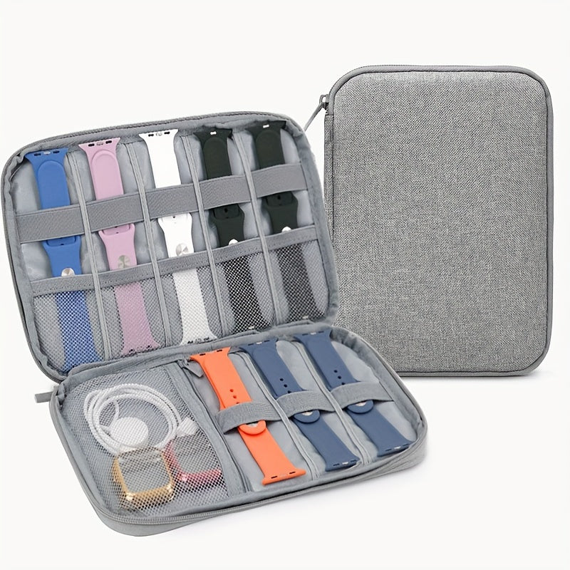 Compact Multi-Pocket Cable Organizer Bag - Store and Protect Chargers, Cables, and Accessories - Ideal for Travel, Work, and Daily Use