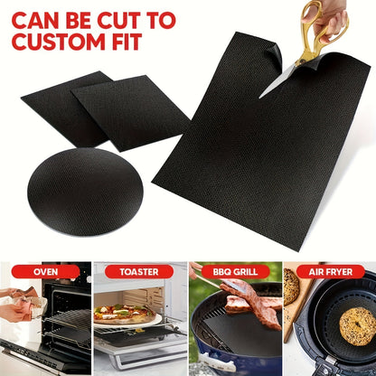 2-Pack Non-Stick Oven Mats – Heavy Duty, Reusable Liners for Electric and Gas Ovens – BPA and PFOA Free – Ideal for BBQ, Grilling, and Party Favors
