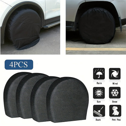 4 Pack Waterproof Tire Covers – Protect RV, Trailer, Camper Wheels from Corrosion