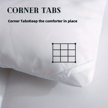 DOWCOOL Comforter: Lightweight All-Season Duvet Insert, Down Alternative Hotel Quilt with Corner Tabs - Ideal for Halloween & Christmas Gifts