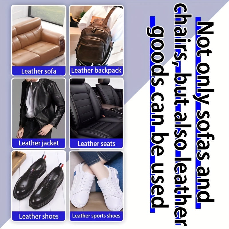 FAMACOL Leather Color Restorer Cream – 1.69oz Black Dye for Leather Repair & Refurbishment, Non-Toxic for Sofa, Shoes, Bags