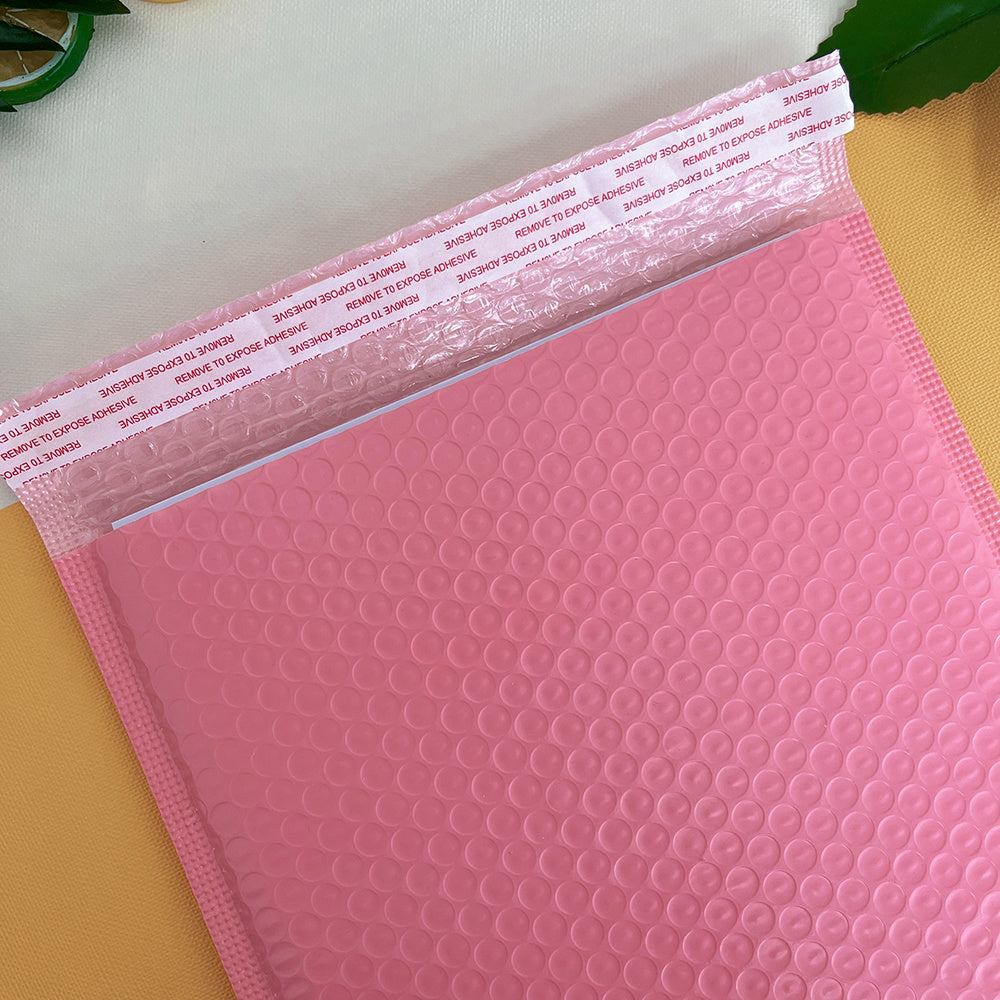 20pcs Eye-Catching Pink Bubble Mailers – 6x9/8x11/10x14 in – Secure Self-Seal Closure – Durable Packaging for Boutique, Beauty, and Fashion