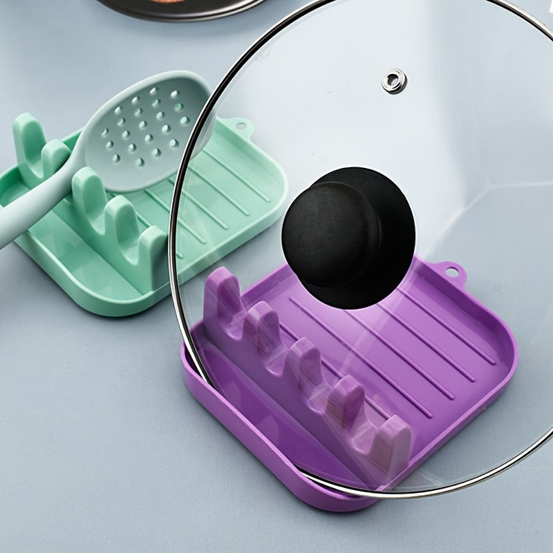 Spoon Rest and Multi-Purpose Utensils Holder - Spoon Shovel Rack, Pot Cover and Spatula Shelf, Kitchenware Rack for Restaurant