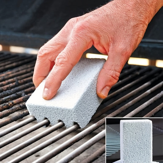 BBQ Grill Cleaning Brick - Magic Stone Barbecue Cleaning Block, Outdoor Camping & Picnic Tool, Kitchen and Cookware Cleaning Accessory