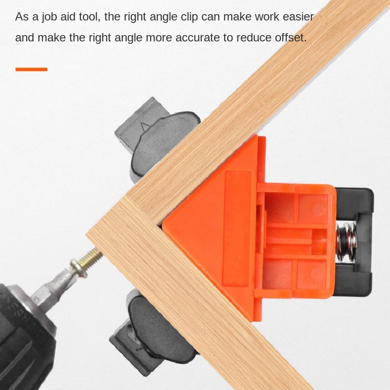 4pcs Woodworking Right Angle Clamps – Ideal for Picture Frames, Fish Containers, and More