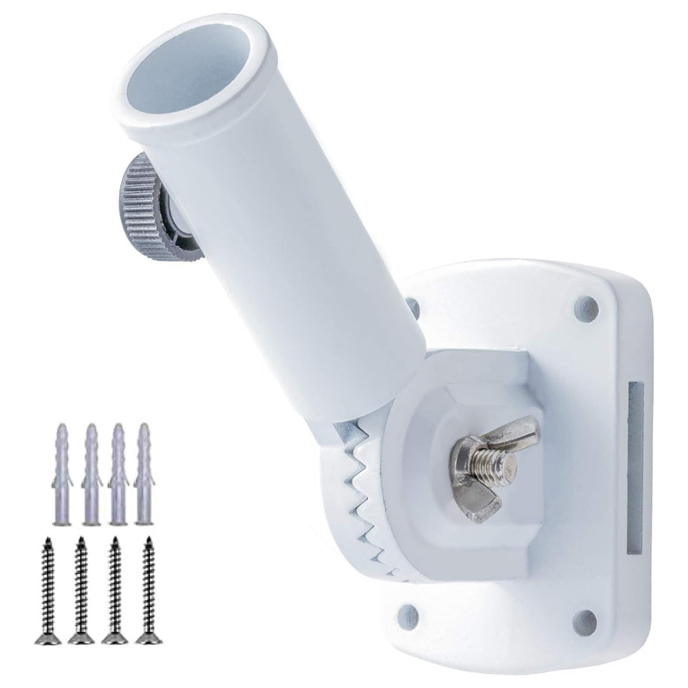 Flag Pole Holder Bracket – Multi-Position Mounting with Hardware, Premium Aluminum Alloy, Rust-Free Flagpole Holder (Flag Not Included)