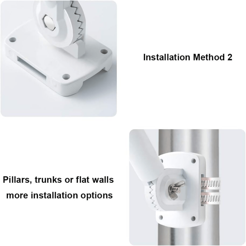Flag Pole Holder Bracket – Multi-Position Mounting with Hardware, Premium Aluminum Alloy, Rust-Free Flagpole Holder (Flag Not Included)